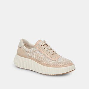Dolce Vita Dolen Woven Knit Sneakers - Size 8.5 - Ivory - NWB
